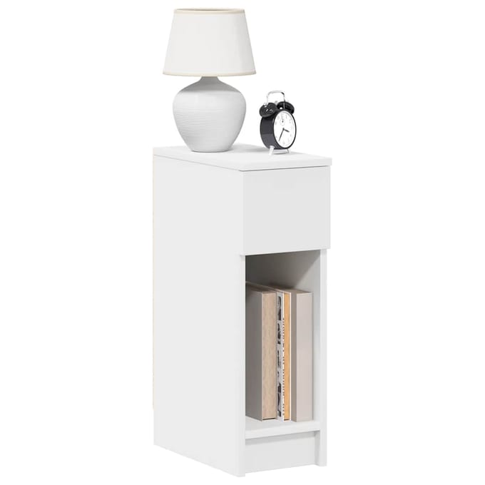 vidaXL - Nachtkastjes - 2 - st - met - lade - 20x36x60 - cm - wit