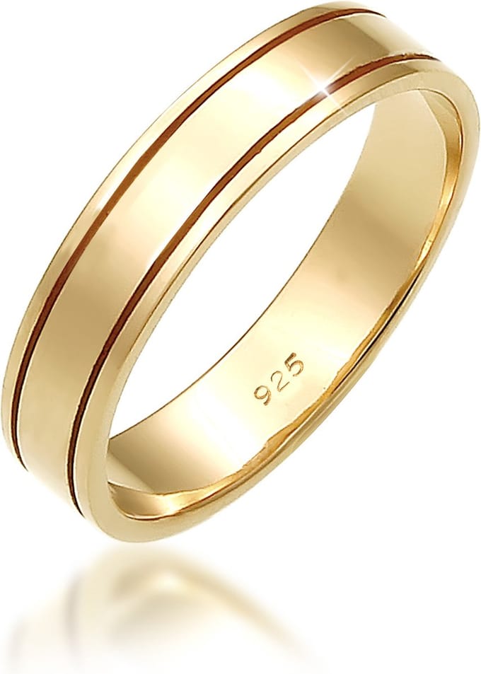 Elli PREMIUM - Ring - Elli PREMIUM Ring Dames Band Paar Bruilloft in 925 sterling zilver - Dames