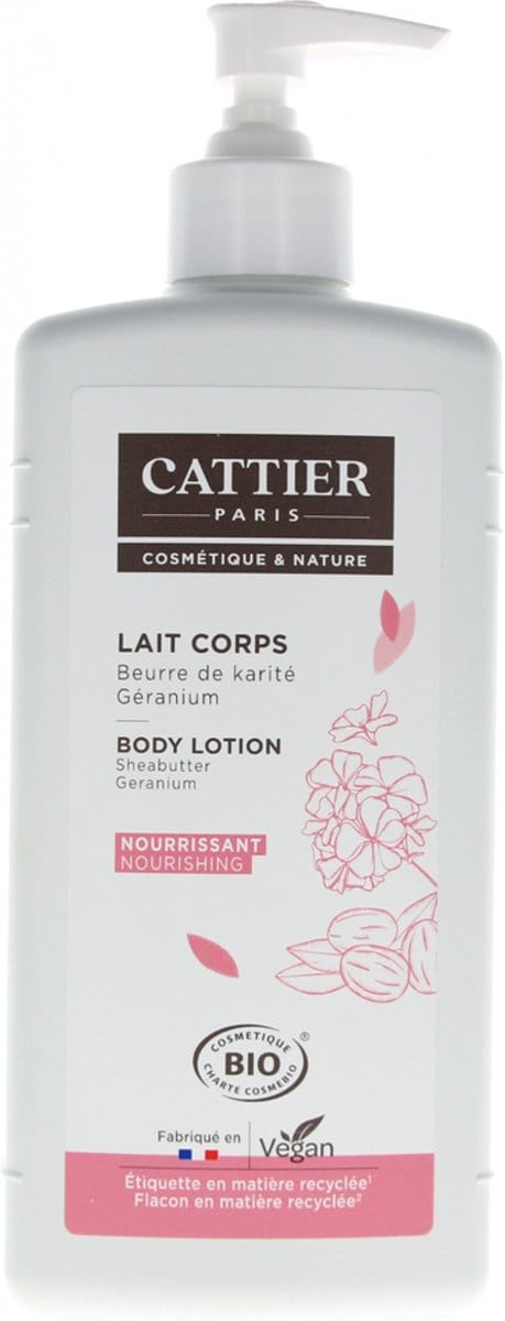 Cattier Body milk shea butter/geranium 500 Milliliter