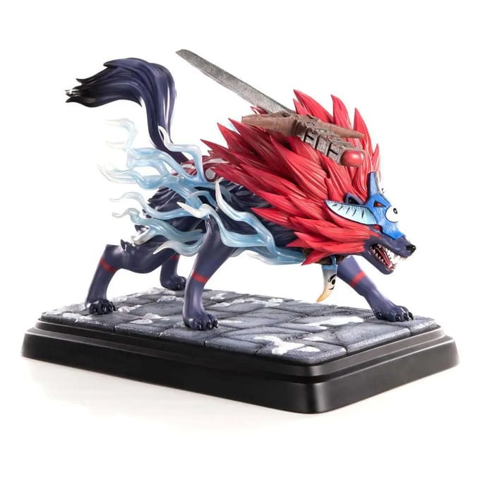 First 4 Figures - Okami Resin Painted Statue: Oki (Wolf Form) (Standard Edition) - Figuur