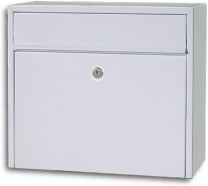 Brievenbus - Postbak - Post Ontvangen - Verzinkt Poedercoating - 330 x 390 mm - Wit