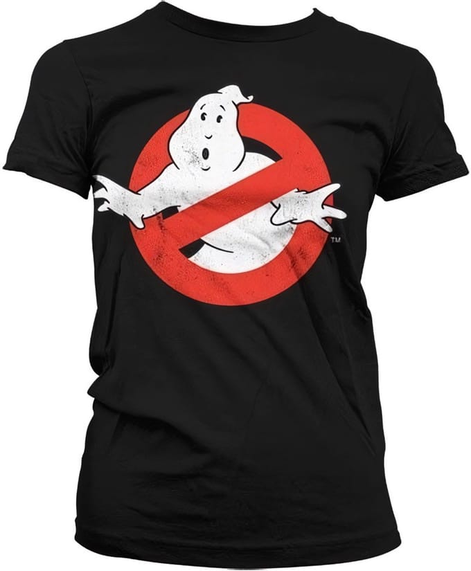 Ghostbusters Dames Tshirt -XL- Distressed Logo Zwart