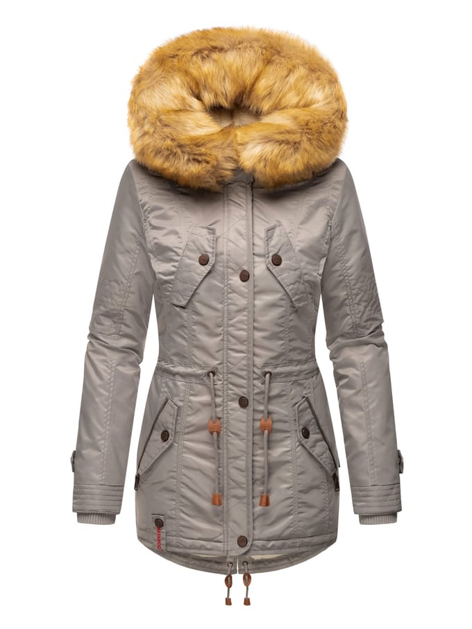 Navahoo Dames Winterjas B399 – Warm, Waterafstotend & Met Afneembare Bontkraag