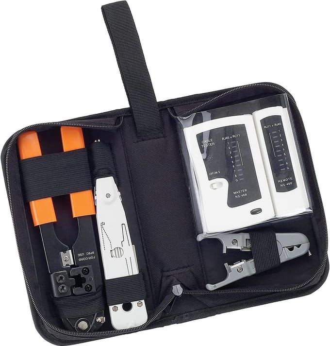 Solidchoice - Netwerk Tool Set met Crimping Tool en Tester