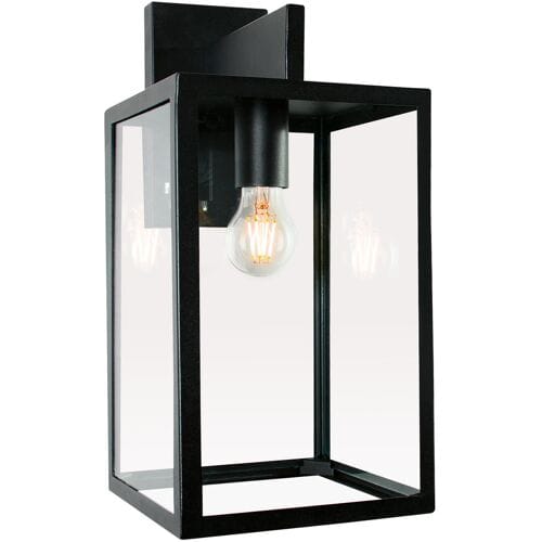 KS Verlichting Hampton Muurlamp Zwart met Lichtsensor LED