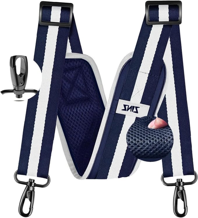 Universele Schouderband - Verstelbare Riem - Bagage Dragen - Gekussen Ontwerp - Tot 195cm - Gestreept