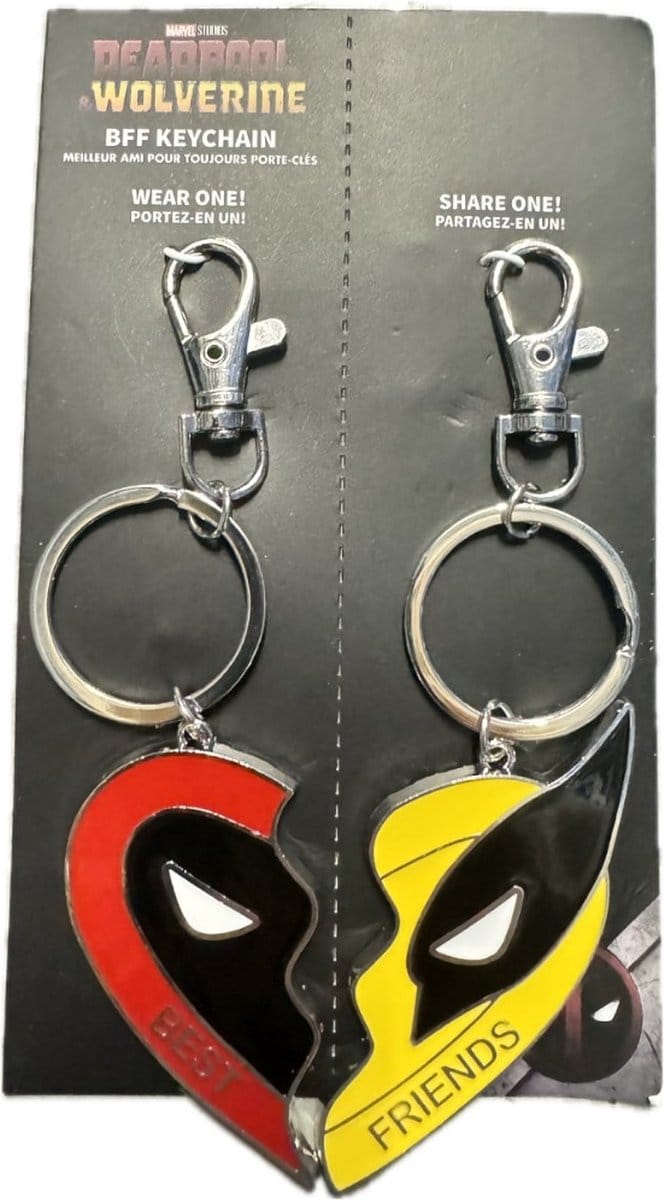 Deadpool 3 - Wolverine - Come Together BFF Key Chain Unisex Sleutelhanger - meerkleurig - Standard