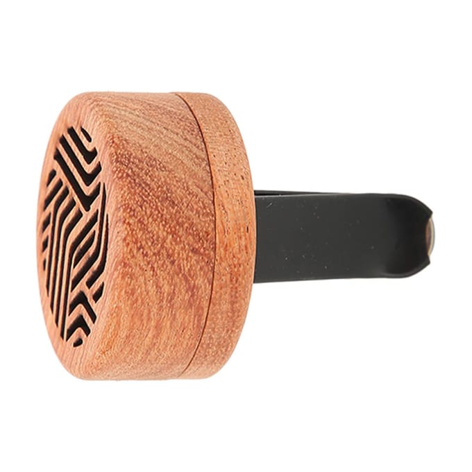 Essentiële Olie Diffusers voor in de Auto Rozenhout Geur Draagbare Mini Auto Houten Diffuser met Vulkanisch Steen voor Luchtuitlaat in de Auto beige