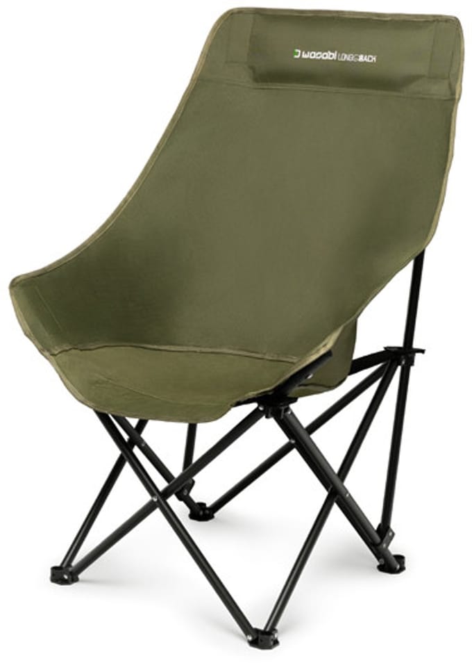 Visstoel kampingstoel Delphin WASABI LONGback