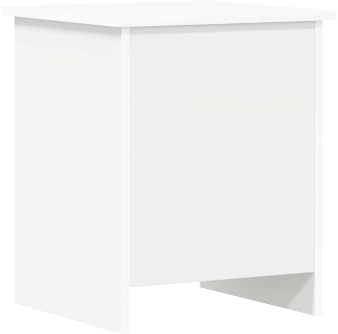vidaXL - Opbergkist - Wit - 40 - x - 40,5 - x - 50 - cm - Bewerkt - hout