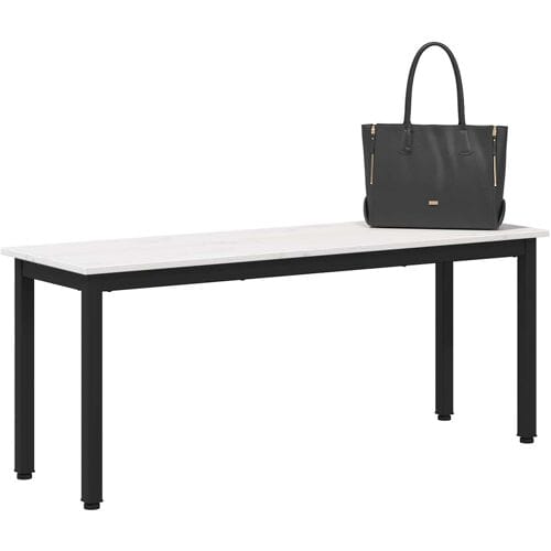 vidaXL - Bank - Wit - 110 - x - 35 - x - 45 - cm - Massief - grenenhout