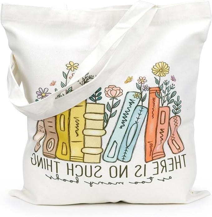 Canvas Tote Bag voor dames - Herbruikbare boodschappentas met schouderriem