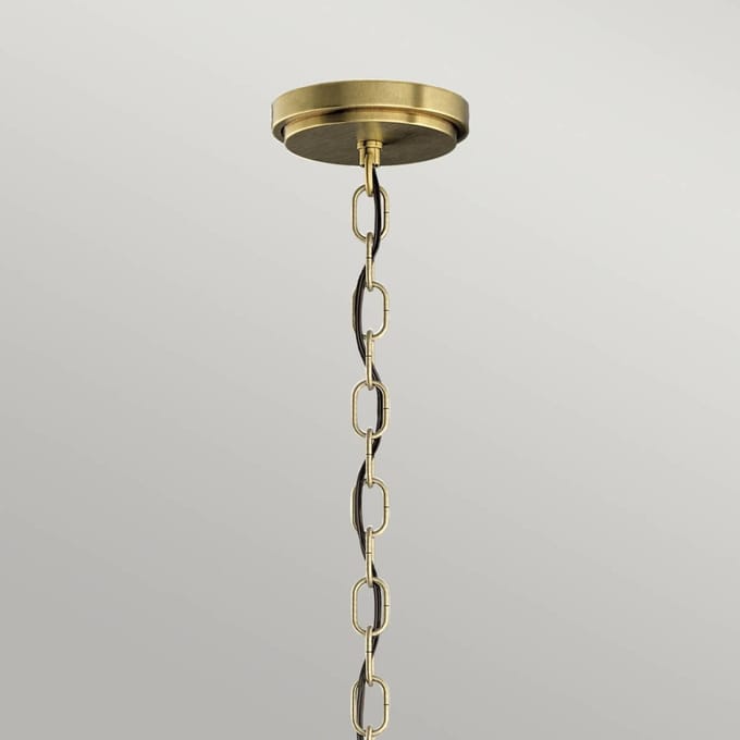 Kichler LED Hanglamp Roux | 3X E27 Max 60W | Dimbaar | Natural Brass
