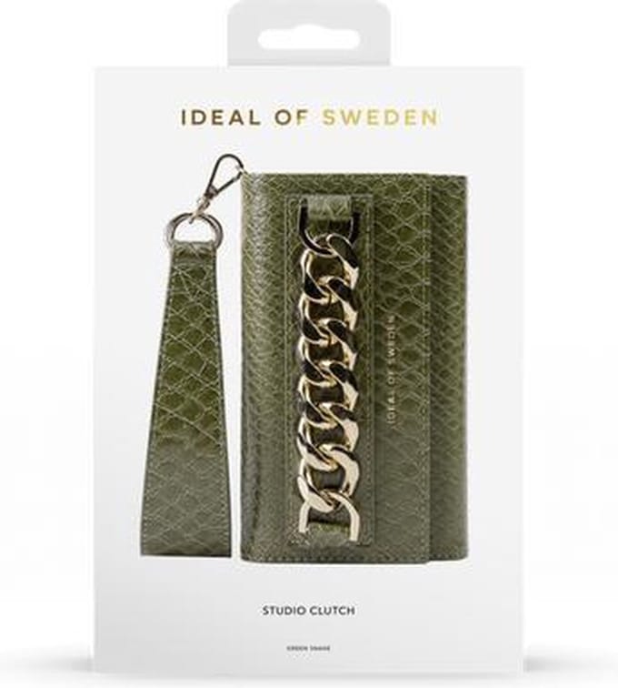 iDeal of Sweden Studio Clutch voor iPhone 12 Pro Max Green Snake