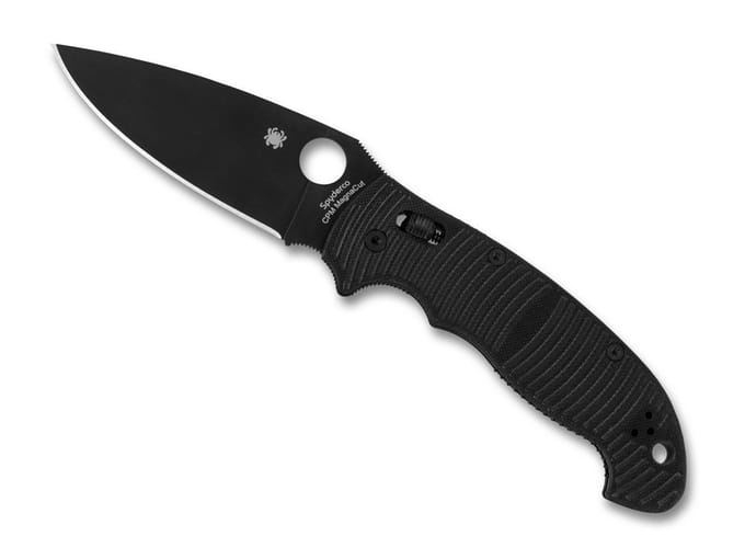 Spyderco Manix 2 XL Salt Black Black G10 CPM MagnaCut PE – Extra Groot, Extra Sterk, Extra Corrosiebestendig