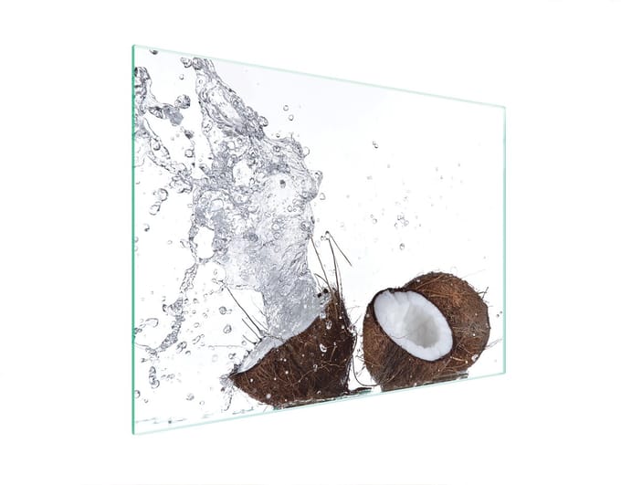 TMK ArtDeko Kokos - Snijplank - 40x30 cm - Hardglas - Antislip