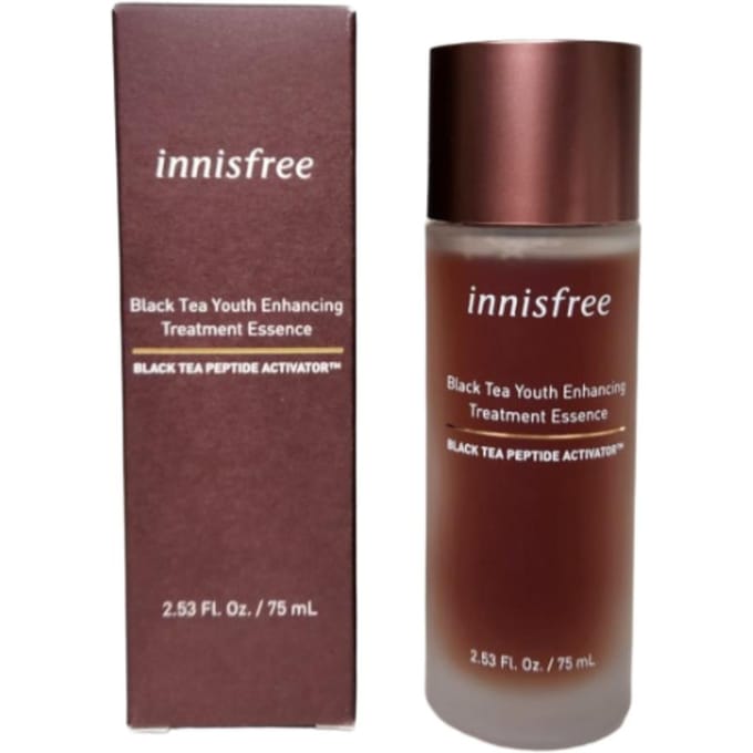 Innisfree Black Tea Youth Enhancing Treatment Essence 75ml brown