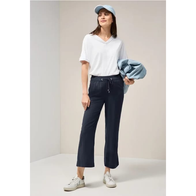 7/8 Wide Legs viscose broek