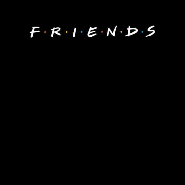 Friends Logo dames t-shirt - Zwart - S