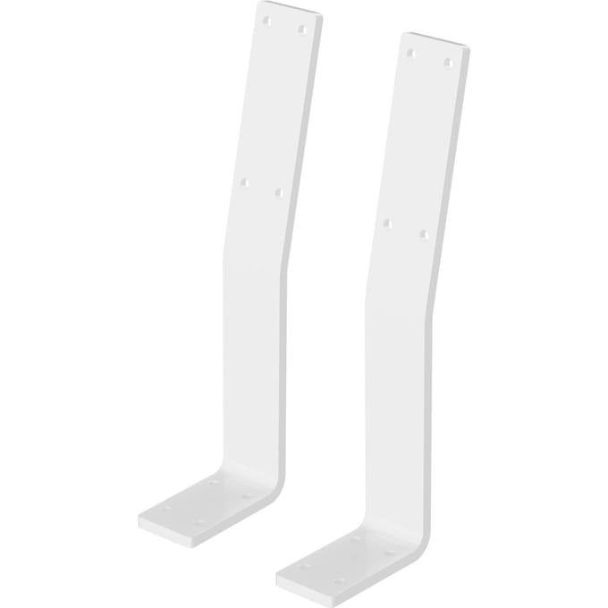 Wandbeugel Plankhouder set van 2 345 x 90 mm wit staal ML design