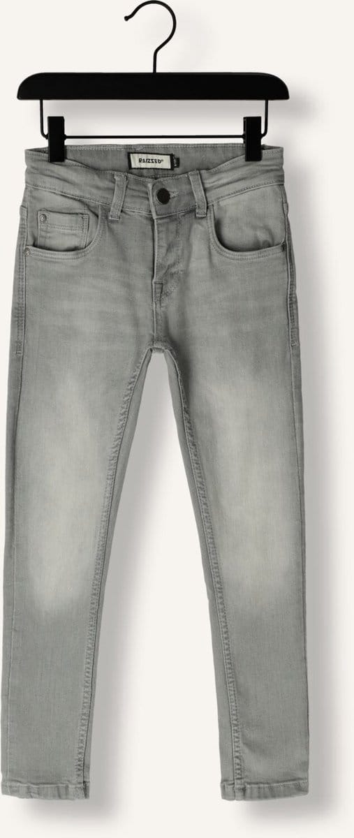 RAIZZED Tacoma Jeans Meisjes - Broek - Lichtgrijs - Maat 152