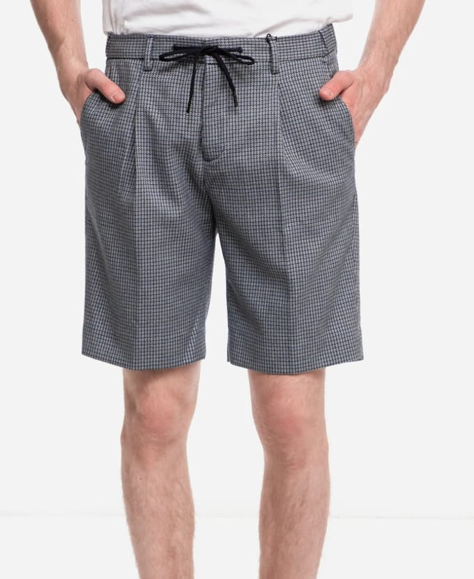 Scotch & Soda Short - Geruit - Blauw - Maat 32
