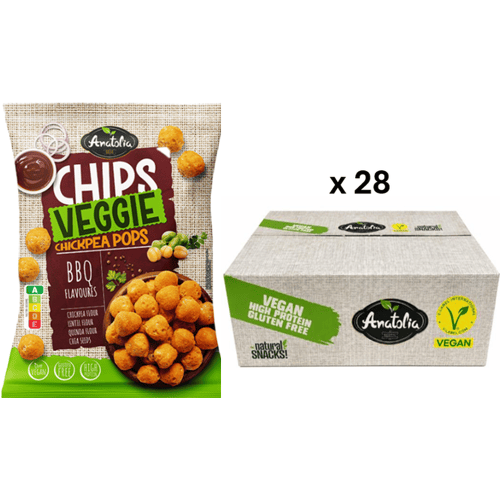 Anatolia Veggie Chips BBQ-smaak 28 x 60 g