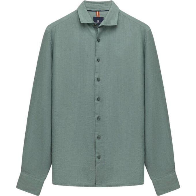 State Of Art Overhemd Linnen Groen - Maat 3XL - Heren - Overhemden Casual