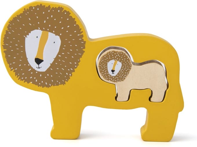 Trixie Houten babypuzzel - Mr. Lion