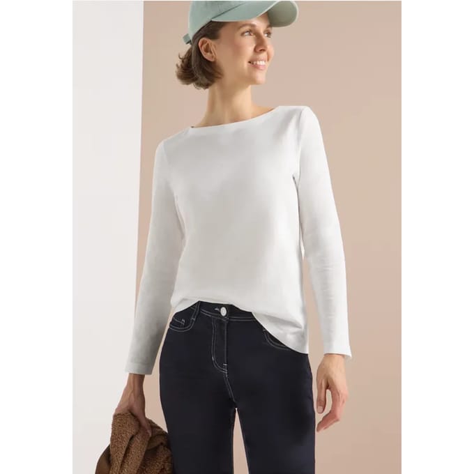 Basic shirt met lange mouwen
