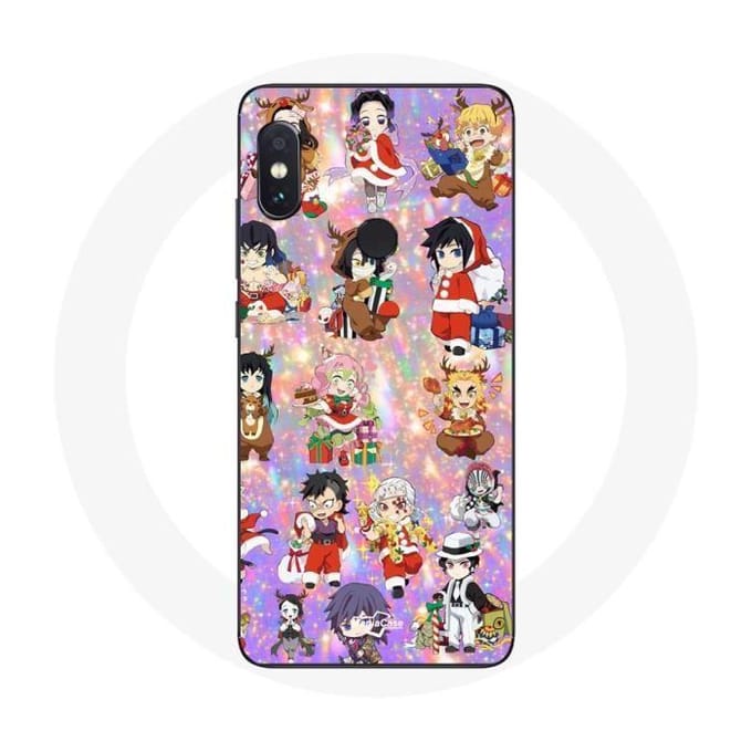 Coque pour Xiaomi Redmi Note 5 Pro Demon slayer merry christmas affiche le cadeau de noël