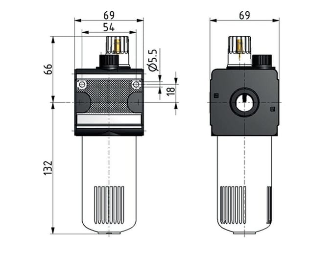 Smeermiddel G3/4'' Polycarbonaat Multifix 2