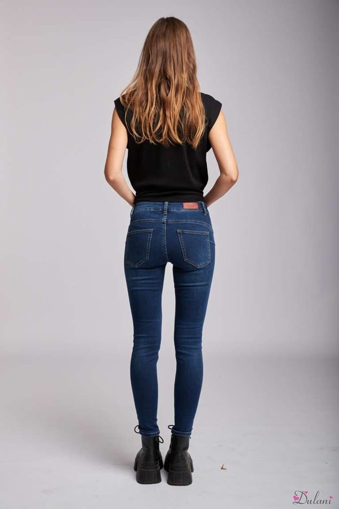 Broek Toxik3 push-up skinny dark jeans L21165