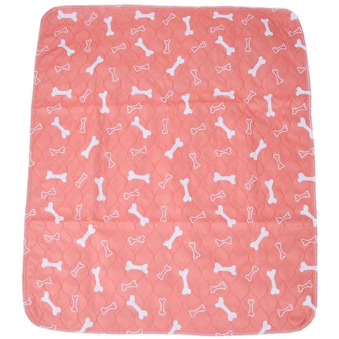Tapis de propreté réutilisable et imperméable pour chiots, chiens et chats, 80 x 90 cm pink