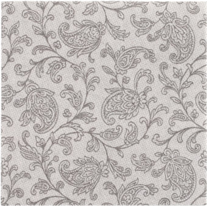 14x 20 Servetten ROYAL Collection 1/4 vouw 25 cm x 25 cm grijs Ornaments