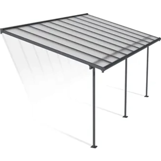Palram | Canopia - Terrasoverkapping Sierra - Donkergrijs - 3x5,6m