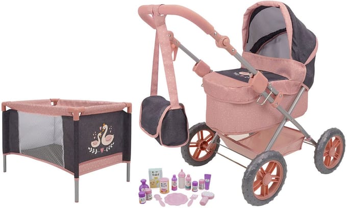 Poppenwagen Speelset - 18dlg.