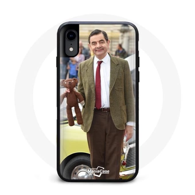 Coque de téléphone - Rowan Atkinson - Mr Bean - Noir - Souple - Humoristique