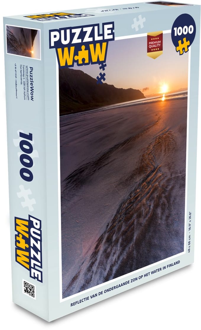Puzzel Zon - Strand - Berg - Legpuzzel - Puzzel 1000 stukjes volwassenen
