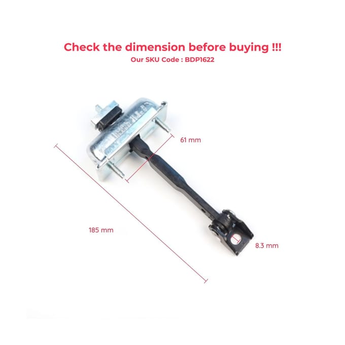 BDP1622 Butée de porte arrière de cabine Sangle limiteur d'arrêt pour Ford Transit MK4 V363 2013-Sur Cabine Double 1871653