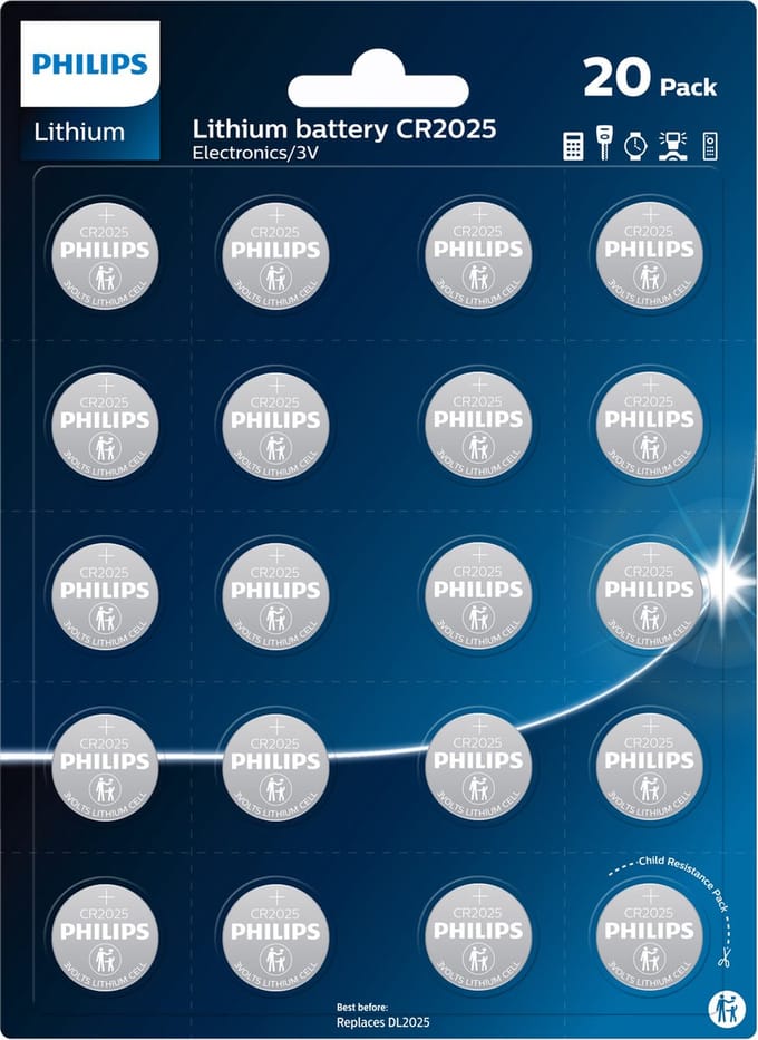 Philips CR2025 20 pack