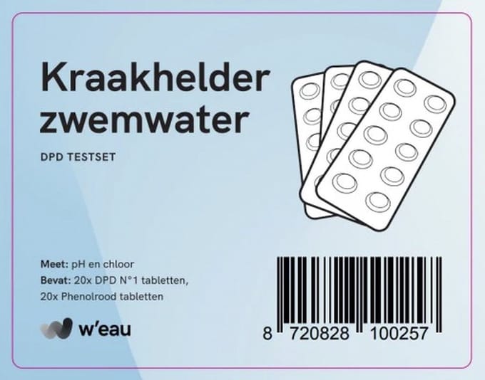 W'eau DPD testset inclusief tabletten - Chloor en pH voor zwembad
