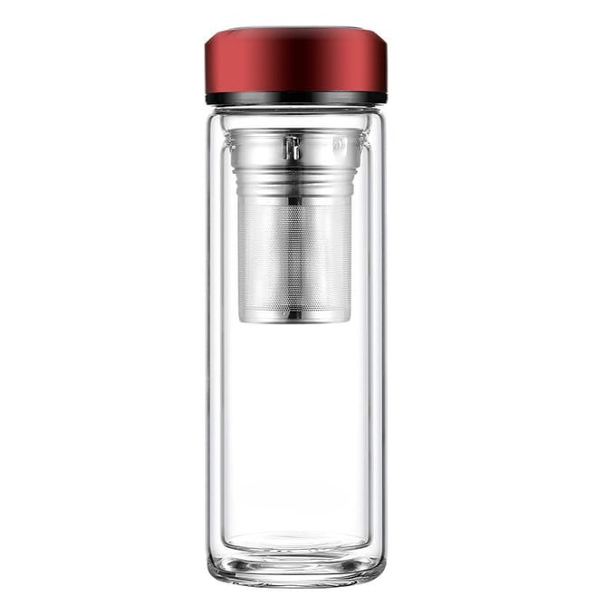 Vacuüm Glas Thee Scheiding Bubble Tea Beker Mannelijk 400ml Waterbeker 301-400ml