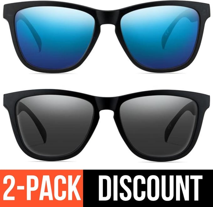 Reboot Optics® Zonnebrillen | 2 stuks | Gepolariseerd | Unisex