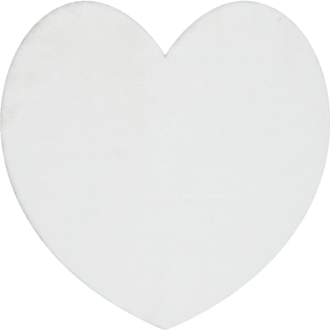 Kleden Rugsx Modern wastapijt SHAPE 3105 Hart shaggy - 80x80 cm