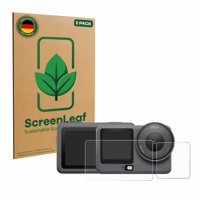 2 Stuks Screenprotector voor DJI Osmo Action 6 - Hoogwaardige Beschermfolie transparant