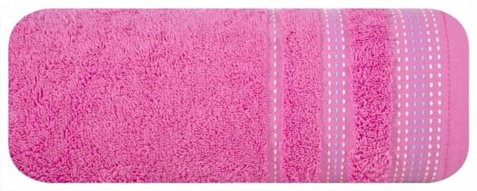 Badstof Handdoek patroon 30x50 cm Amarant - 500 g/m2