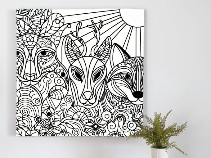 Kunstprint | Wanddecoratie | Dibond | 20 × 20 cm