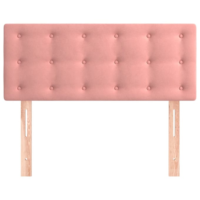 vidaXL - Hoofdbord - 100x5x78/88 - cm - fluweel - roze