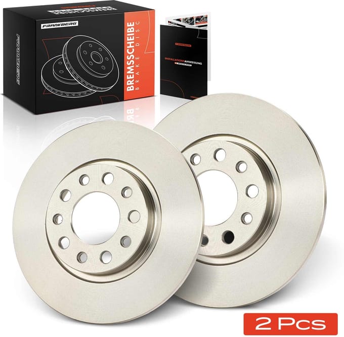 Frankberg 2x Remschijven Achteras voor Jeep Cherokee KL Van